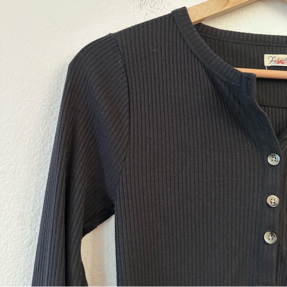 FAHERTY Legend Gila Ribbed Long Sleeve Henley Size S - Picture 4 of 8